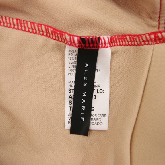 Alex Marie Tankini Swim Top Red V Neck Cutout Back Padded Bra Size Large NWT - Picture 8 of 10